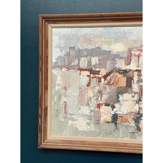 Mid-Century Modern Gösta Calmayer, Composition, 1961, Oil on Panel, Framed For Sale - Image 3 of 16
