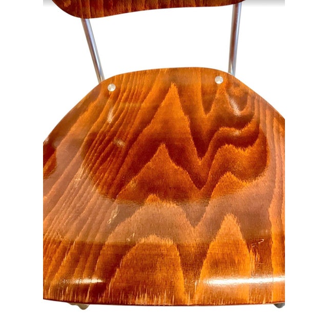 Mid-Century Modern Minimalist First Edition Aluflex Stackable Folding Chairs from Armin Wirth, Switzerland, 1950s, Set of 4 For Sale - Image 14 of 18