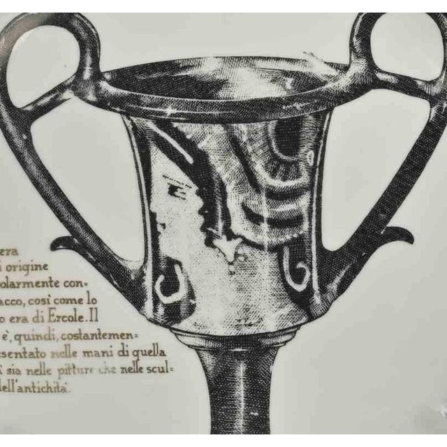 Kantaros Apulia Plate by Piero Fornasetti for Martini and Rossi, 1960s For Sale - Image 4 of 5