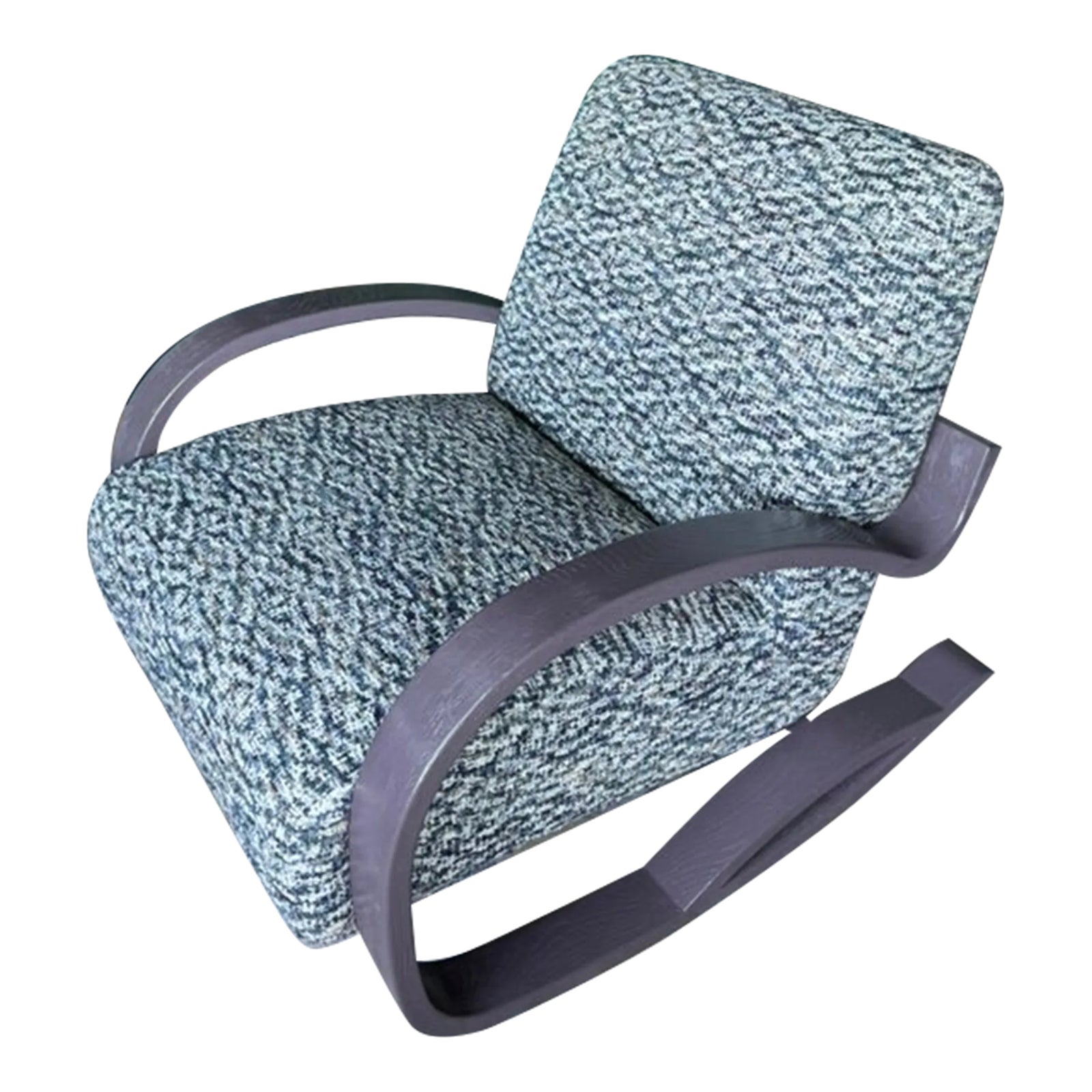 Custom Rocking Chair in Boucle Fabric | Chairish