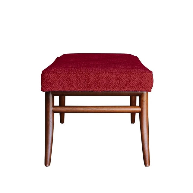 Modern Mid-Century Style Ottomans- a Pair For Sale - Image 4 of 5