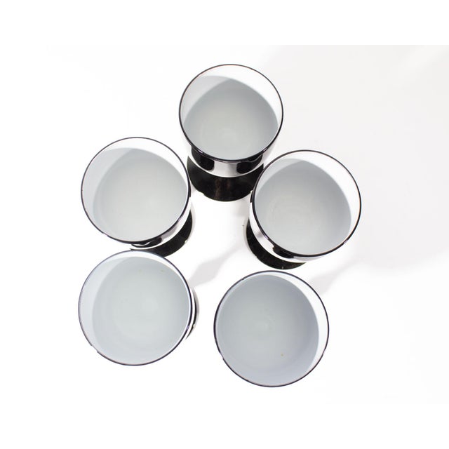 Late 20th Century Carlo Moretti Cased Black 5.75” Glasses, Set of Five For Sale - Image 5 of 5