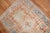Antique worn heriz rug in Terracotta & blue Measure: 2'11'' x 4'1''.