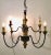 Currey & Company Organic Modern Currey & Co. Metal and Wood Abbey Chandelier For Sale - Image 4 of 5