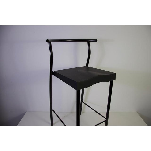 Black Black Barstools by Philippe Starck for Kartell, Italy, 1980s, Set of 3 For Sale - Image 8 of 10