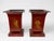 Red Pair of Large Italian Chinoiserie Decorated Red Tole Neoclassical Planters For Sale - Image 8 of 10