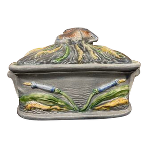 Vintage French Majolica Lidded Terrine
