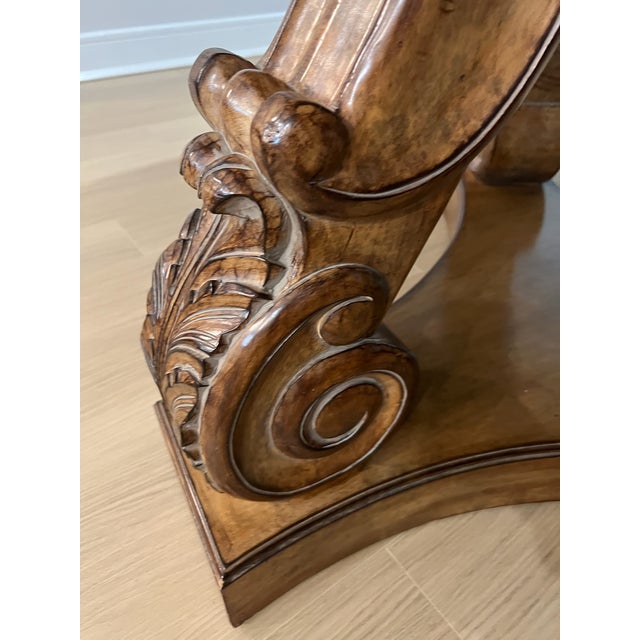 Gorgeous Harp Dining Table Base With Granite Top Attributed to Kreiss For Sale - Image 10 of 11