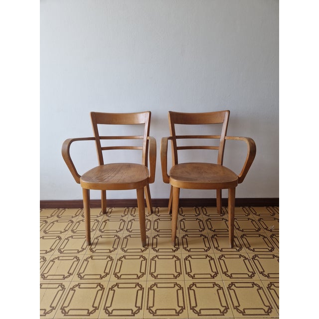 Mid-Century Modern Vintage Armchairs from ARC Vimercate, Milan, 1950s, Set of 2 For Sale - Image 3 of 17