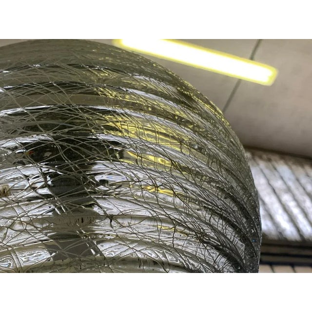 Ball Ceiling Lamps with Multi-Strands Engraving Effect, 1970s, Set of 2 For Sale - Image 10 of 15