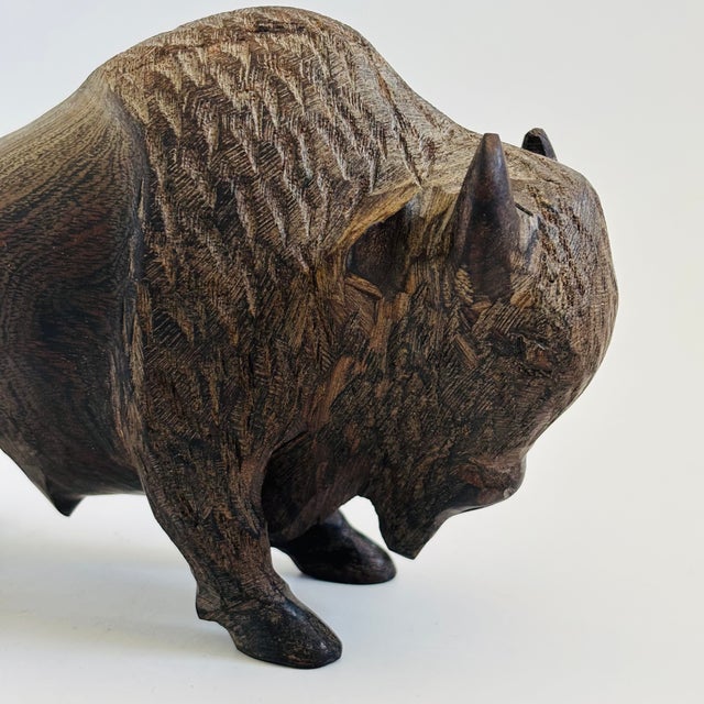 Carved Ironwood Buffalo For Sale In San Francisco - Image 6 of 9