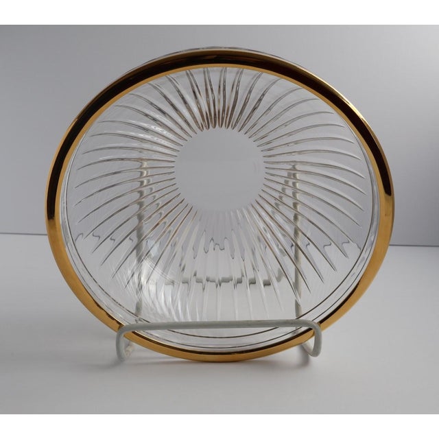 Traditional Marquis by Waterford Cut Crystal Bowl With Gilt Rim, 8" Diameter For Sale - Image 3 of 9
