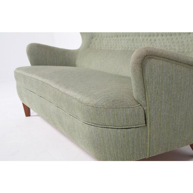 Olive Swedish Wing Sofa from Carl-Axel Acking For Sale - Image 8 of 15