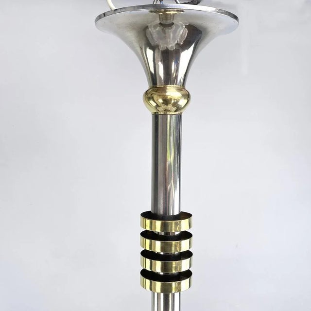 1930s Large Art Deco Chandelier attributed to Boris Lacroix for Ezan, 1930s For Sale - Image 5 of 13