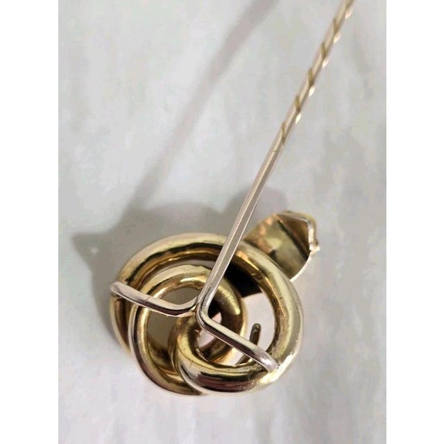 Metal Antique Victorian 9ct Gold Garnet and Diamond Serpent Stickpin, 1890s For Sale - Image 7 of 16