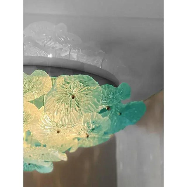 Contemporary Italian Flush Mount in Murano Glass by Simoeng For Sale - Image 3 of 7