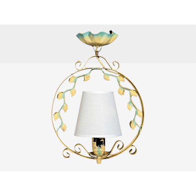 Mid-Century Modern Swedish Modern, Pendant Light, Painted Metal, Sweden, 1950s For Sale - Image 3 of 9