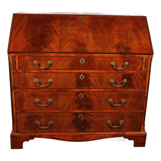 Antique Mahogany Secretaire, 1700s For Sale