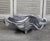 Sculptural Polished Aluminium Open Clam Shell Champagne Cooler For Sale - Image 3 of 17