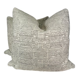 Natasha Baradaran "Chahar" in Sesame 22" Pillows-a Pair For Sale