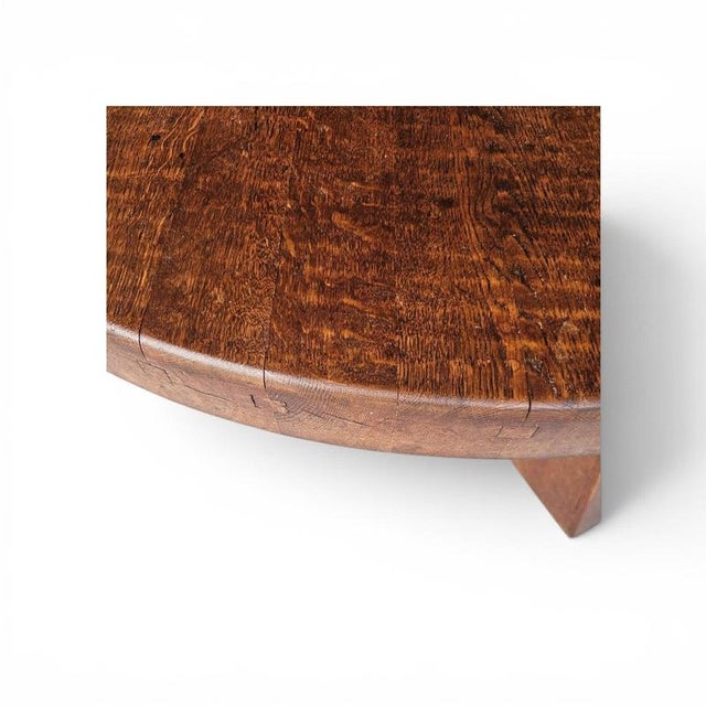Vintage Brutalist Oak Coffee Table, 1960s For Sale - Image 13 of 18