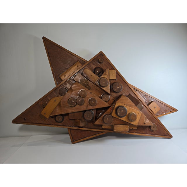 Wood 1980s George Marinko Abstract Wooden Sculpture For Sale - Image 7 of 16