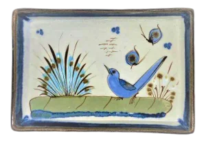 Mid 20th Century Vintage Ken Edwards Tonalá Stoneware Rectangular Serving Plate