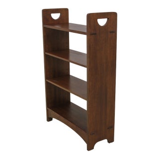 Stickley Mission Oak Arts & Crafts Open Bookcase For Sale