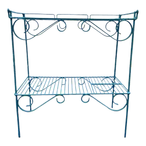 Vintage Outdoor Garden Table With New Lacquer Styled After Russell Woodard
