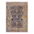 8x10 Blue Hand-Knotted Wool Floral Trellis Geometric Modern Carpet Rug For Sale