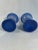 Small Vintage Royal Blue Hand Painted Opaline Vases - a Pair For Sale - Image 9 of 11