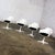 Mid-20th Century Mid Century Modern Burke Tulip Swivel No 116 Armchairs White Shell Black Cushions Set of 4 For Sale - Image 17 of 18
