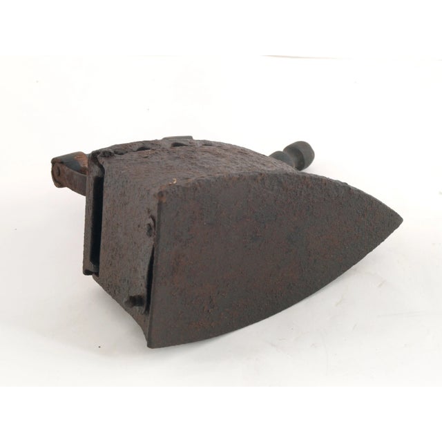 Antique Italian Cast Iron Coal Iron, 1900s For Sale - Image 6 of 7