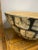 1980’s Vintage Bamboo Bowl With Black Lacquer & Capiz Shell Exterior