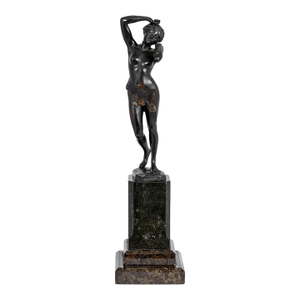 Charles Masse Nude Woman Patinated Bronze