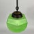 Metal Swedish Green Uranium Glass and Burnished Brass Pendant from Böhlmarks, 1930s For Sale - Image 7 of 18