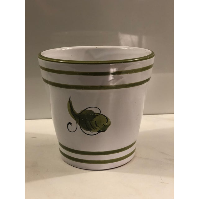 Ceramic 1990s Italian Cachepot With Grape Design For Sale - Image 7 of 7