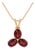 Garnet Gemstone Charm Pendant | Minimalist Dainty Tiny Pendant | January Birthstone Pendant for Woman For Sale