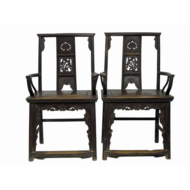 This pair armchairs was retrieved from Shanxi province located in Northwest of China with rich culture and history. This...