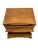 Mid-Century Modern Vintage Mid Century Modern Two-Drawer End Table Night Stand With Sculpted Handles For Sale - Image 3 of 7