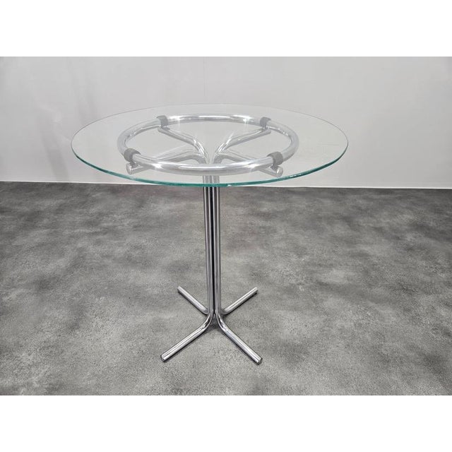 Mid-Century Modern Dining Chairs with Table, Italy, 1970s, Set of 5 For Sale - Image 15 of 18