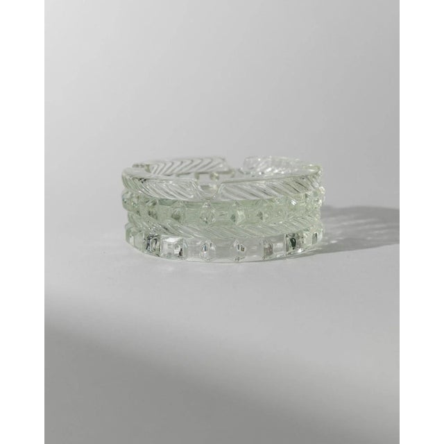 Vintage Structured Murano Glass Ashtray, Italy, 1950s For Sale - Image 3 of 11