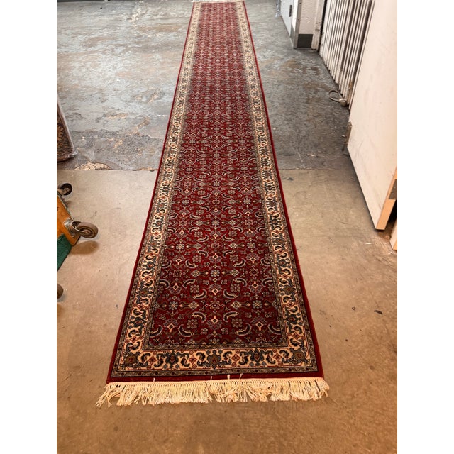 Textile 2ft 6in × 19ft 10in Traditional Floral Runner Rug For Sale - Image 7 of 12