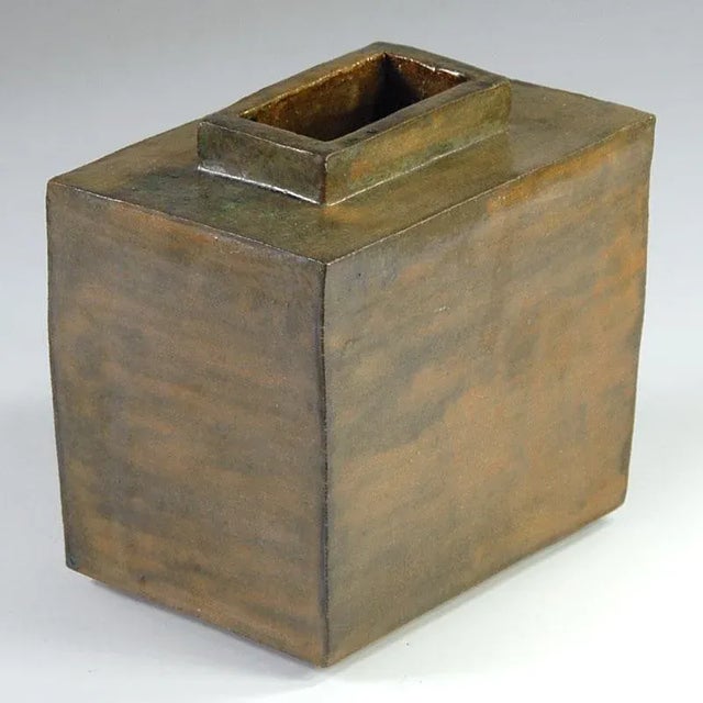 Mid-Century Modern Large Brutalist Pottery Vase, 1960s For Sale - Image 3 of 10