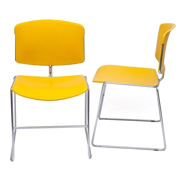 Vintage Max Stacker Chairs, 1970s, Set of 6 For Sale - Image 4 of 14