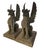 Neoclassical Pair of Monumental Neoclassical Cast Iron Winged Griffin Statues For Sale - Image 3 of 12