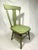 The patina and pistachio green color caught my eye on this petite sized chair! The fiddleback style has versatility and...