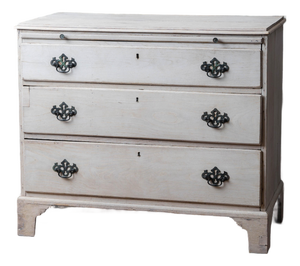 Georgian Oak Chest With Brushing Slide, c.1740