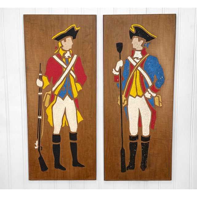 Mid-Century Modern Mid-Century Modern Colonial Solider Walnut Wall Panels - A Pair For Sale - Image 3 of 14