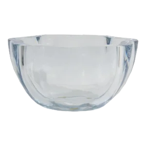 Strombergshyttan Swedish Blue Crystal Glass Bowl